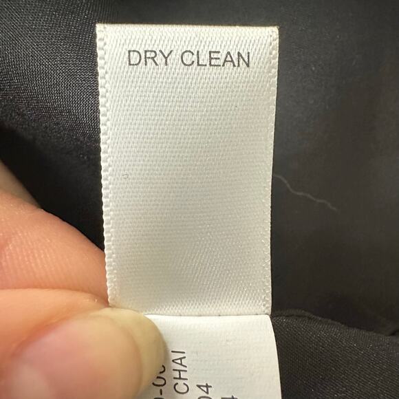 Banana Republic Black White Chainlink Pattern A Line Midi Skirt 2P Work Ruffle - Picture 7 of 7